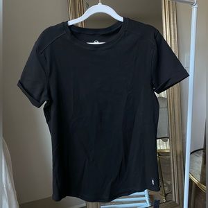 Alpha Forward Luxe Scoop Tee Black